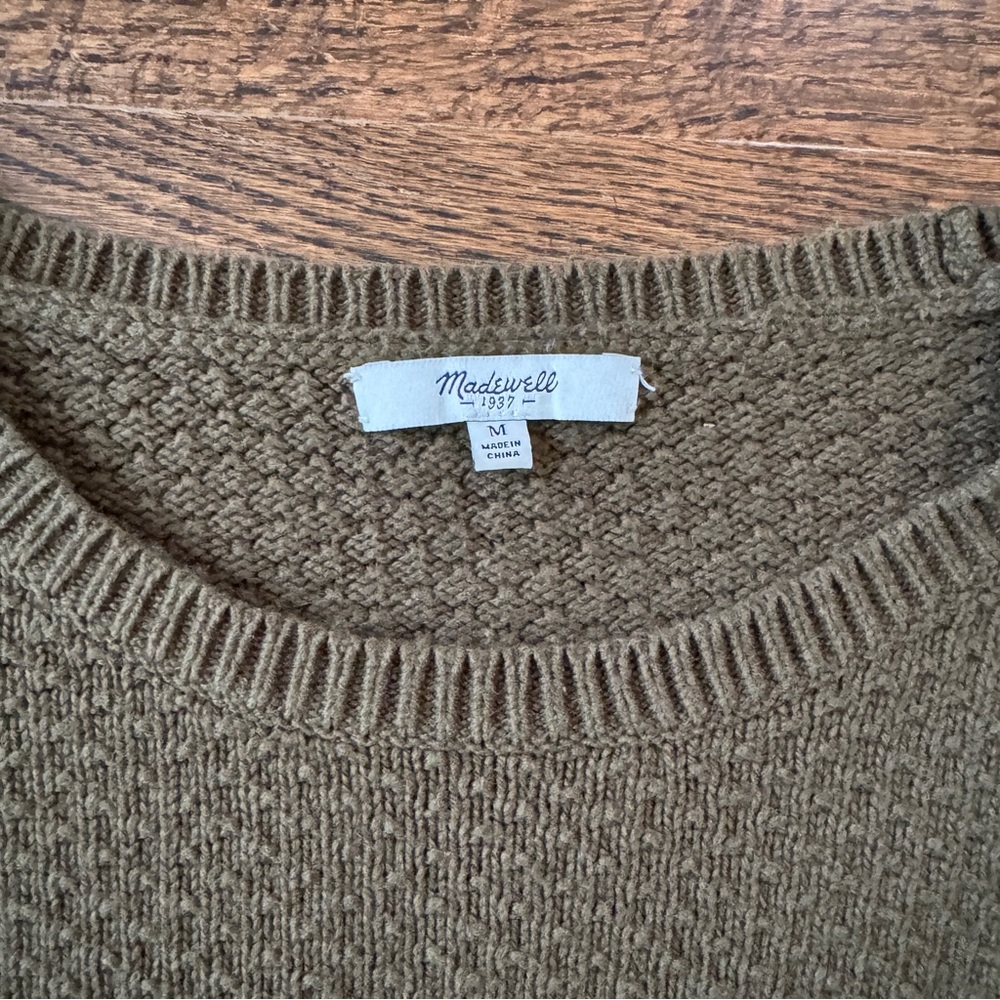 Madewell Texturemix Pullover Sweater - Size M - Picture 3 of 6
